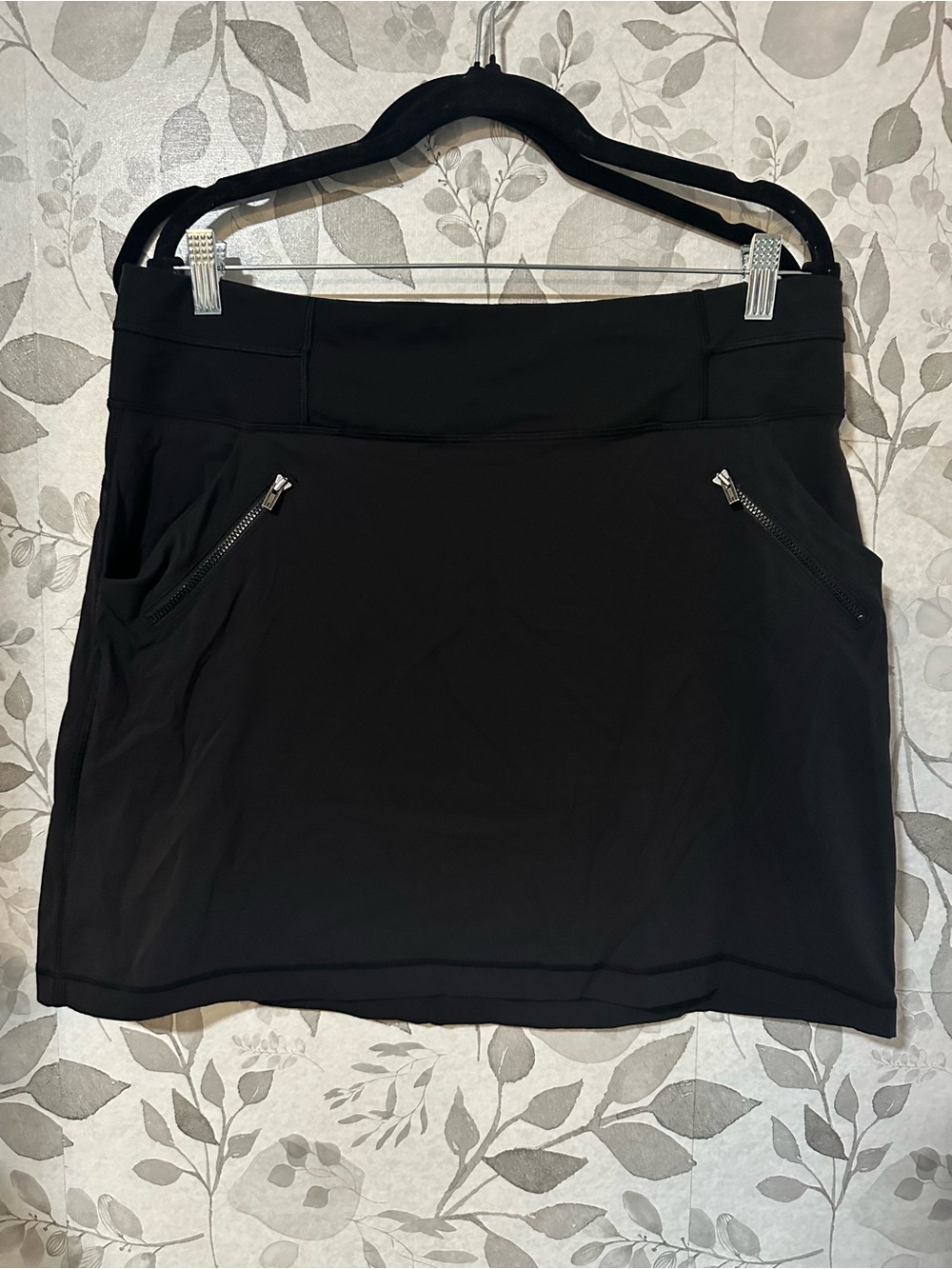 Lucy Black Mini Skirt with Zip Pockets